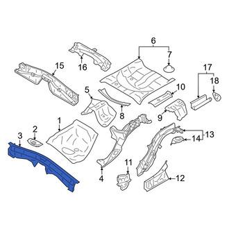 Toyota OE - Rear Floor Pan Crossmember