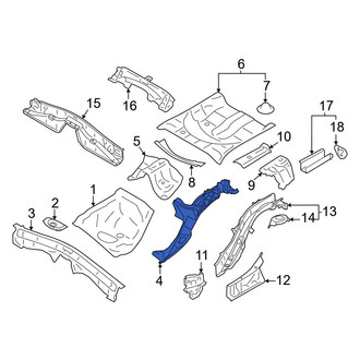 Toyota OE - Rear Left Floor Side Rail