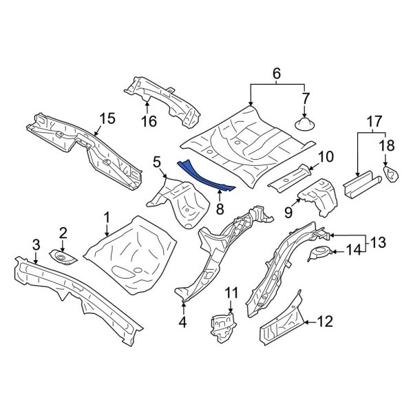 Floor Pan Crossmember