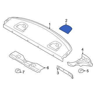 Toyota OE - Rear Seat Belt Anchor Plate Cover