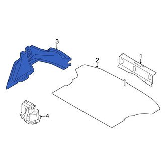 Toyota OE - Rear Left Trunk Trim Panel