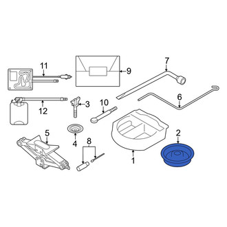 Toyota OE - Rear Spare Tire Compartment