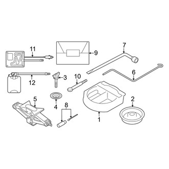 Toyota OE - Rear Body & Floor - Jack & Components