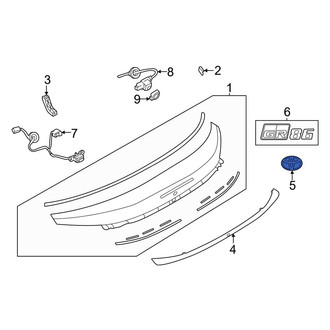 Toyota OE - Rear Deck Lid Emblem