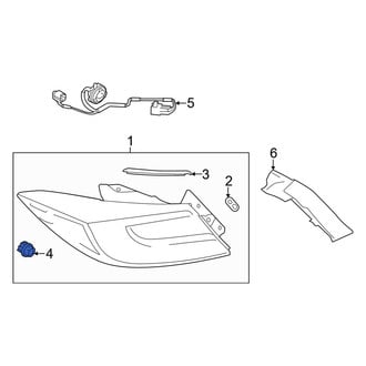Toyota OE - Rear Tail Light Bulb