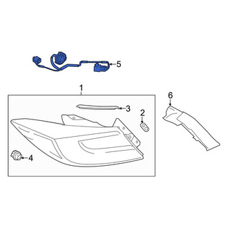Toyota OE - Rear Tail Light Wiring Harness