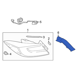 Toyota OE - Rear Left Tail Light Cover