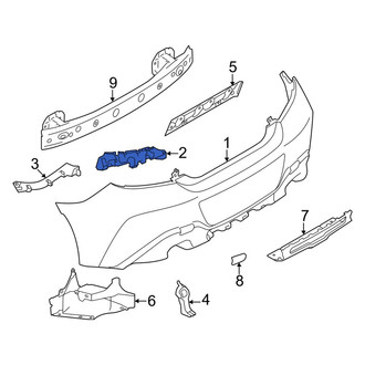 Toyota OE - Right Upper Bumper Cover Bracket