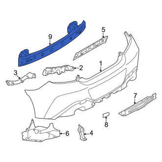 Toyota OE - Rear Bumper Impact Bar