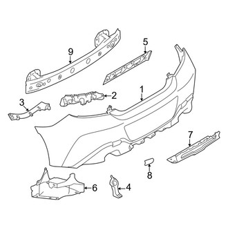 Toyota OE - Rear Bumper - Bumper & Components