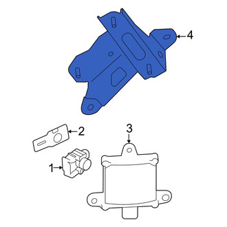 Toyota OE - Left Blind Spot Detection System Warning Sensor Bracket