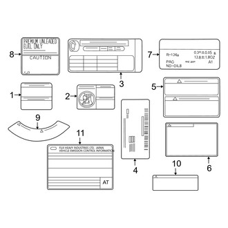 Toyota OE - Information Labels - Labels