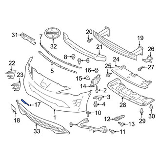 Toyota OE - Front Tow Eye Cap