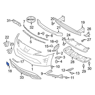 Toyota OE - Front Tow Eye Cap