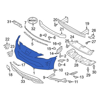 Toyota OE - Front Bumper Cover