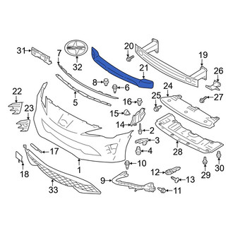Toyota OE - Front Bumper Impact Absorber