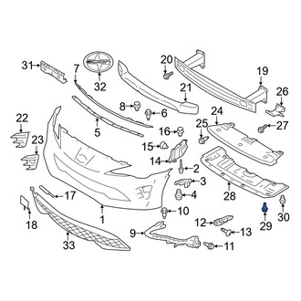 Toyota OE - Bumper Splash Shield Bolt