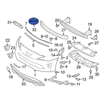 Toyota OE - Front Bumper Cover Emblem