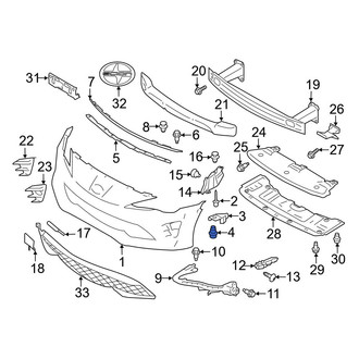 Toyota OE - Bumper Cover Retainer