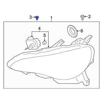 Toyota OE - Headlight Fastener Clip