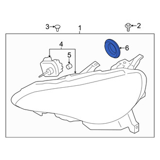 Toyota OE - Front Headlight Bulb Cap