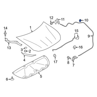Toyota OE - Hood Release Cable Clip