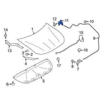 Toyota OE - Front Hood Release Handle