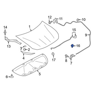 Toyota OE - Hood Prop Rod Retainer