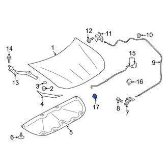 Toyota OE - Hood Prop Rod Grommet