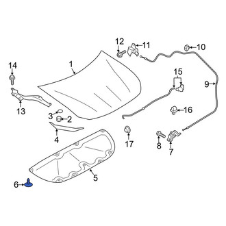 Toyota OE - Hood Insulation Pad Clip