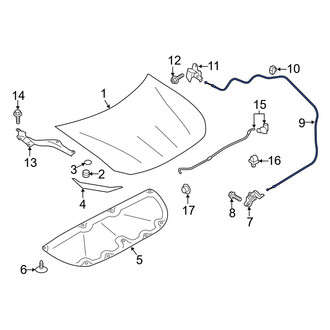 Toyota OE - Front Hood Release Cable