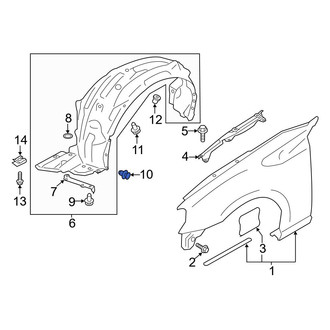 Toyota OE - Fender Liner Retainer