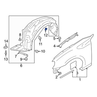 Toyota OE - Fender Liner Nut