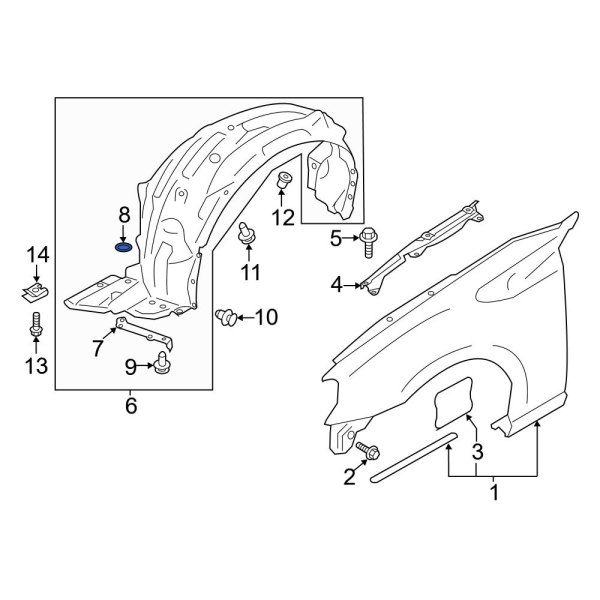 Fender Liner Washer