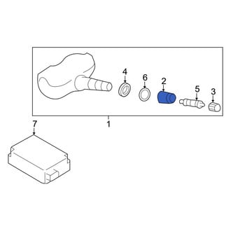 Toyota OE - Tire Pressure Monitoring System (TPMS) Sensor Nut