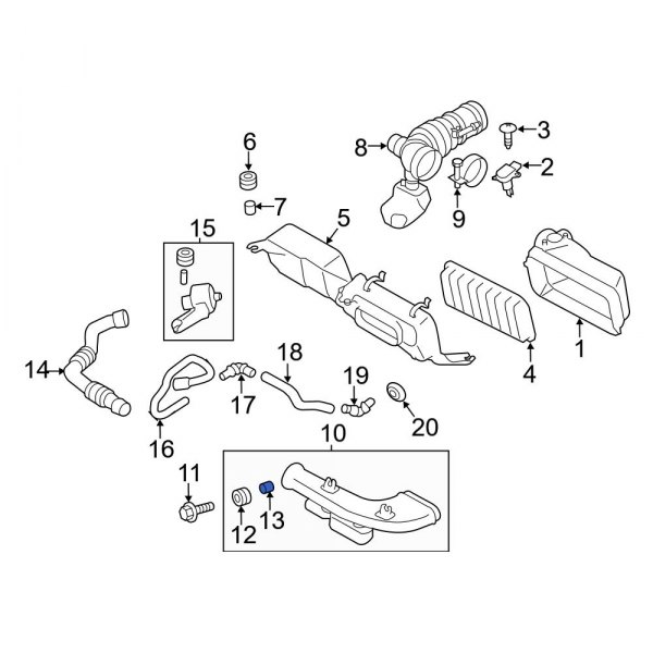 Engine Air Intake Hose Spacer