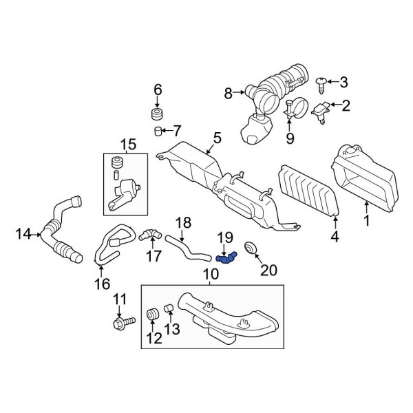 Engine Air Intake Hose