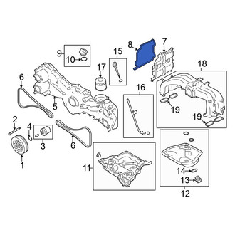 Toyota OE - Left Engine Valve Cover Gasket