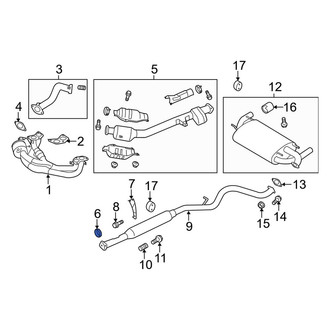 Toyota OE - Front Rearward Catalytic Converter Gasket