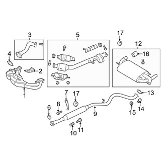 Toyota OE - Exhaust System - Exhaust Components