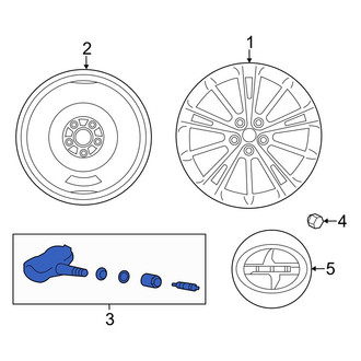 Toyota OE - Tire Pressure Monitoring System (TPMS) Sensor