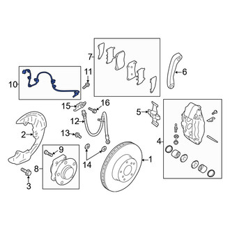 Toyota OE - Front Right ABS Wheel Speed Sensor