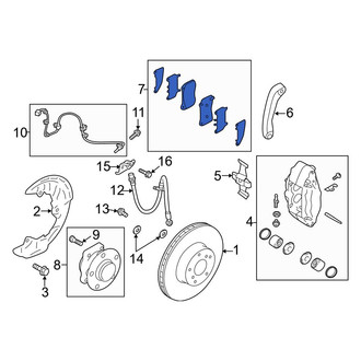 Toyota OE - Front Disc Brake Pad Set
