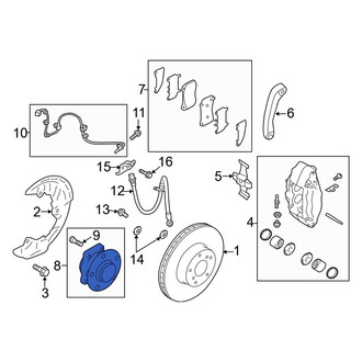 Toyota OE - Front Wheel Bearing and Hub Assembly