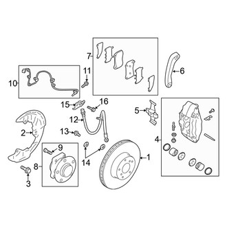 Toyota OE - Front Suspension - Brake Components (With Brembo)