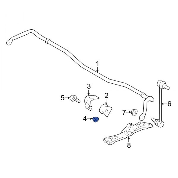 Suspension Stabilizer Bar Bracket Nut