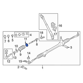 Toyota OE - Inner Rack and Pinion Bellows Clamp