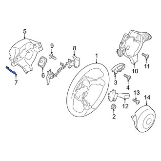 Toyota OE - Rear Left Steering Wheel Back Cover