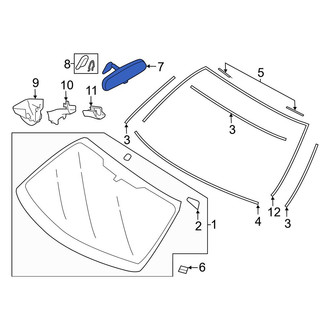 Toyota OE - Front Interior Rear View Mirror