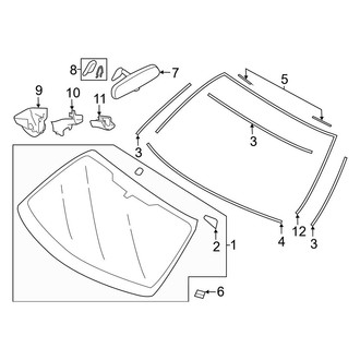 Toyota OE - Windshield & Components